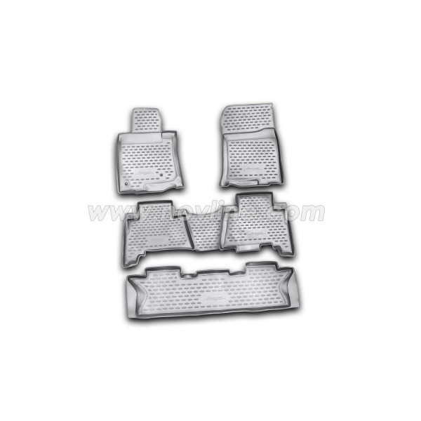 3D Patosnice TOYOTA Land Cruiser Prado (J150) 2009-2023, 7 sedišta, set 5 kom.